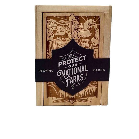 Playing Cards by Lantern Press "Protect Our National Parks" in Wooden Box - Picture 5 of 11